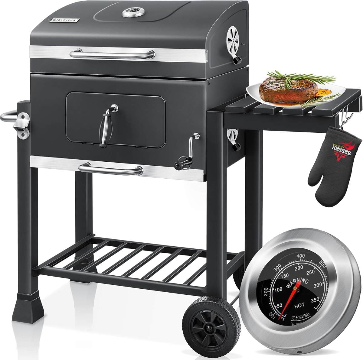 KESSER Parilla de Carbón con Carrito Grill en Amazon
