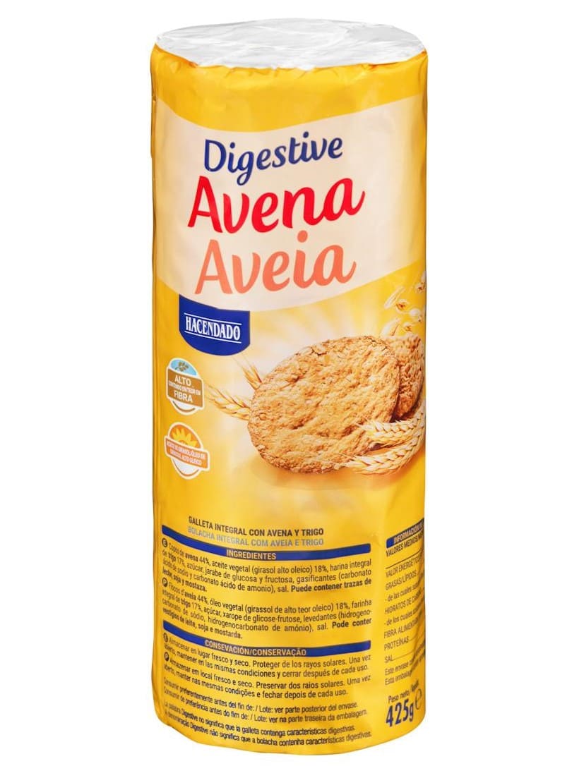 Galletas Digestive avena Hacendado