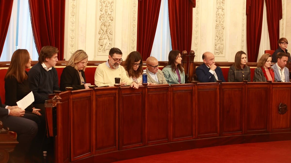 La bancada del PP, durante la celebración del Pleno | Cristo García