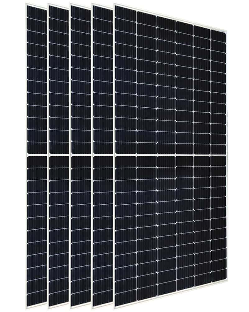 Pack de 5 paneles JA SOLAR de 550 W