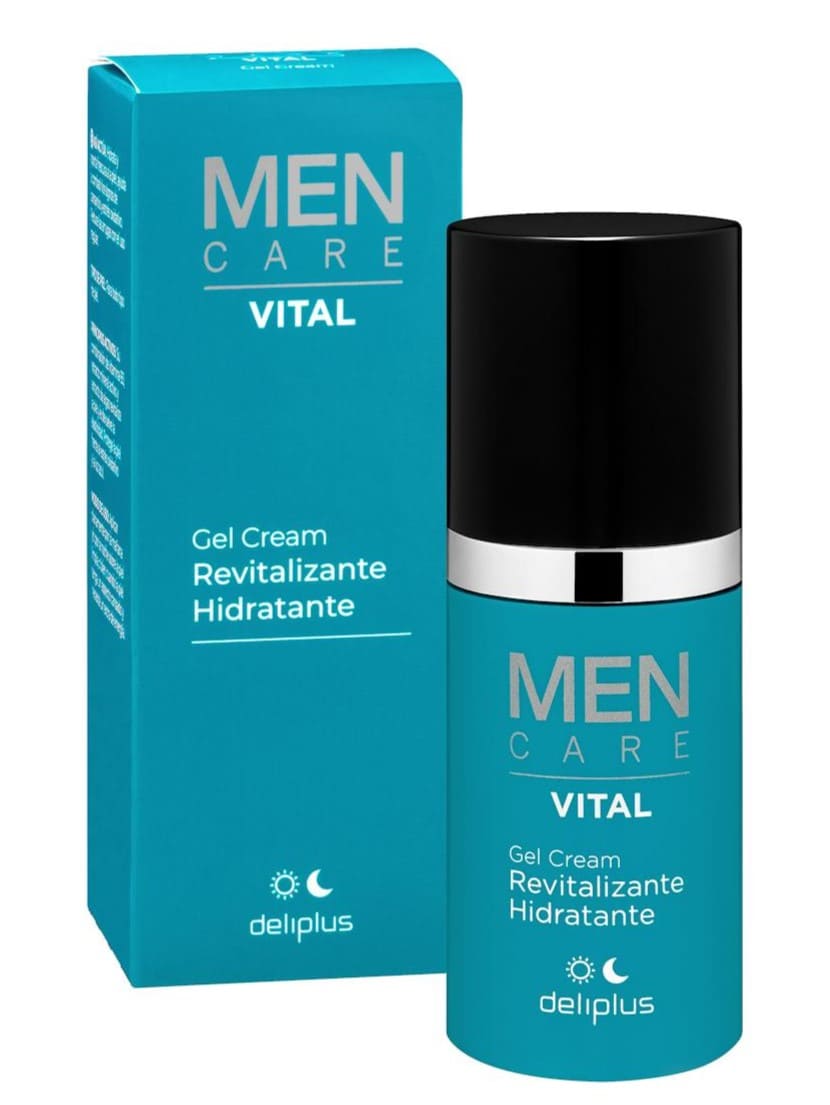 Gel crema facial revitalizante e hidratante Deliplus Men Care