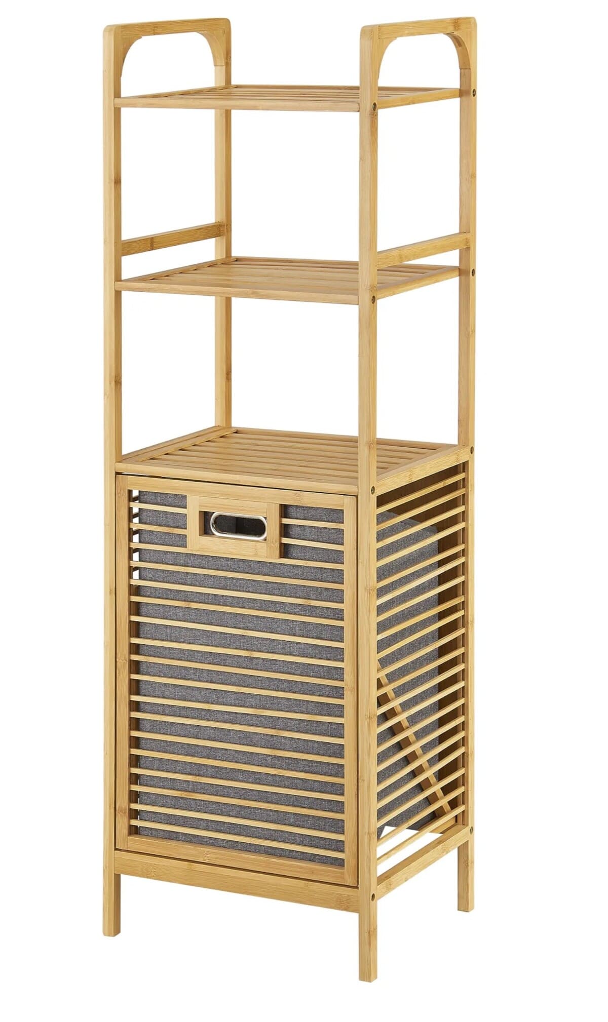 Estantería con cesto para la colada reclinable Tidaholm [en.casa]