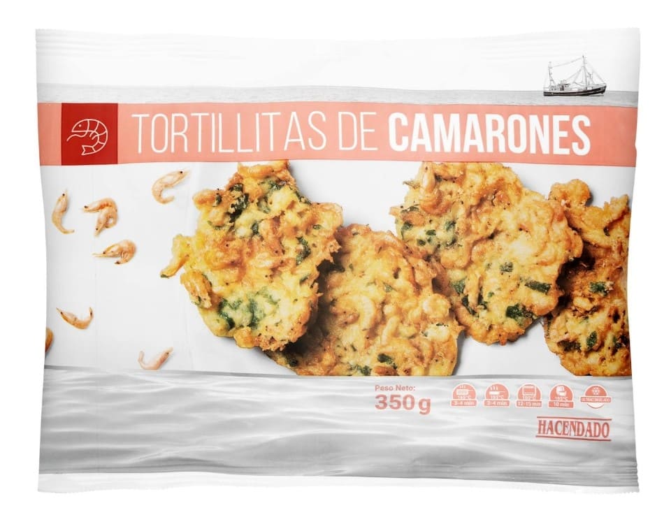 Tortillitas de camarones Hacendado ultracongeladas