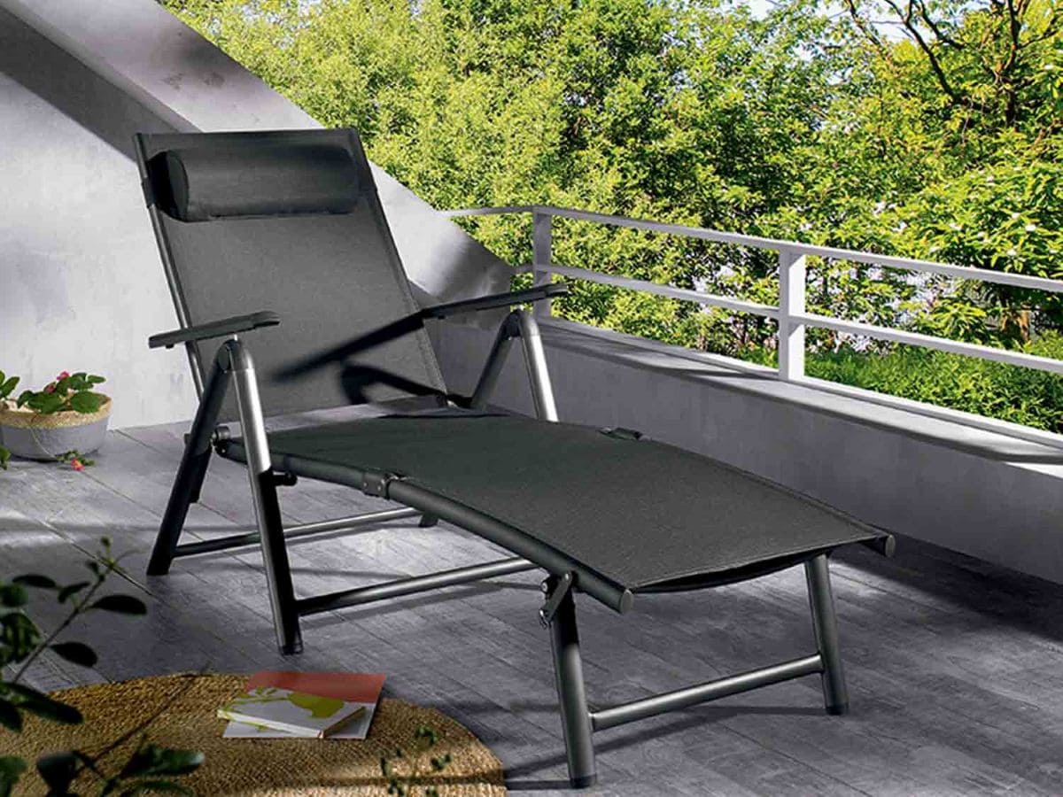 Tumbona con reposabrazos Houston LIVARNO Home de Lidl