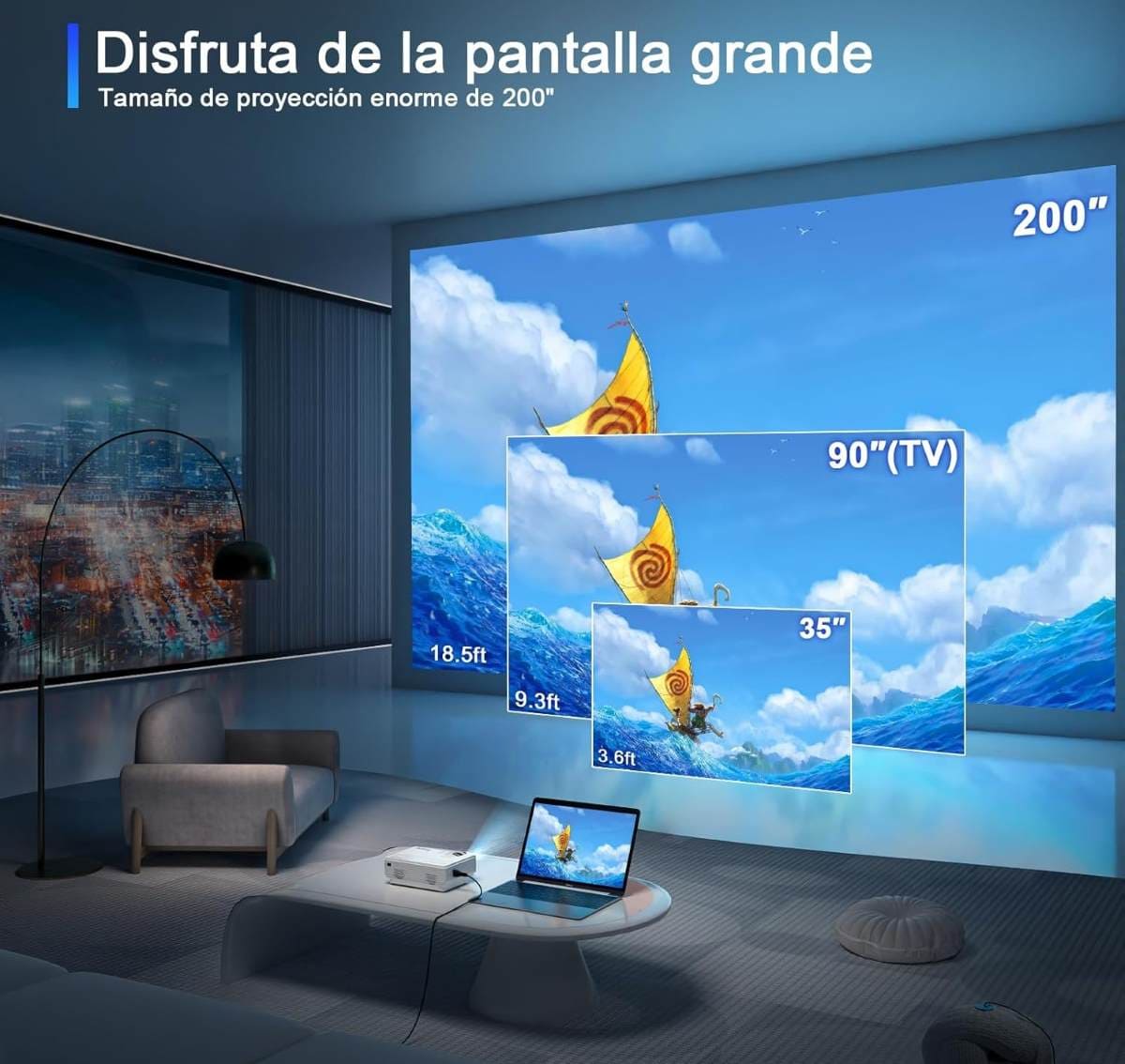 Mini proyector portátil de Amazon