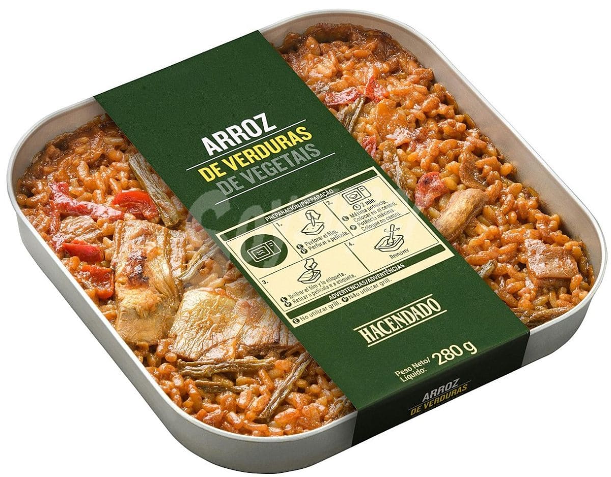 Arroz de verduras Hacendado de Mercadona
