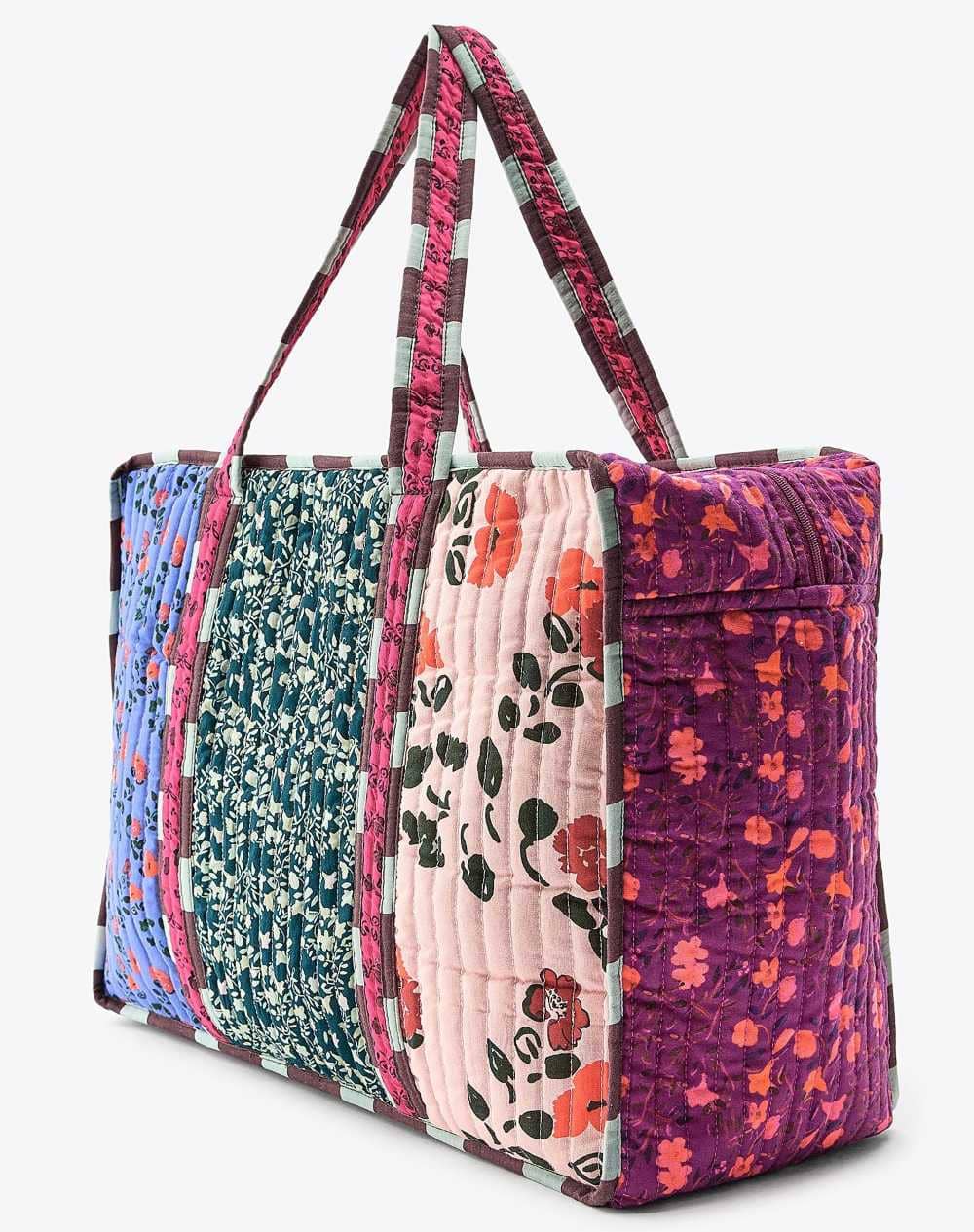 Bolso acolchado estampado de Zara