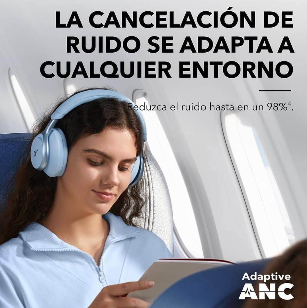 Soundcore de Anker Space One Auriculares Cancelación Ruido Activa Adaptativa en Amazon