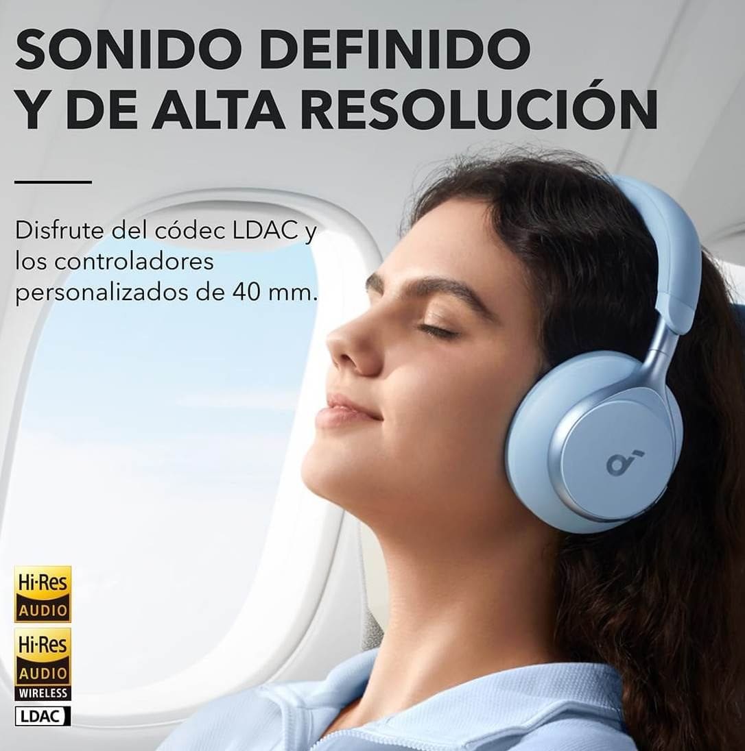 Soundcore de Anker Space One Auriculares Cancelación Ruido Activa Adaptativa en Amazon
