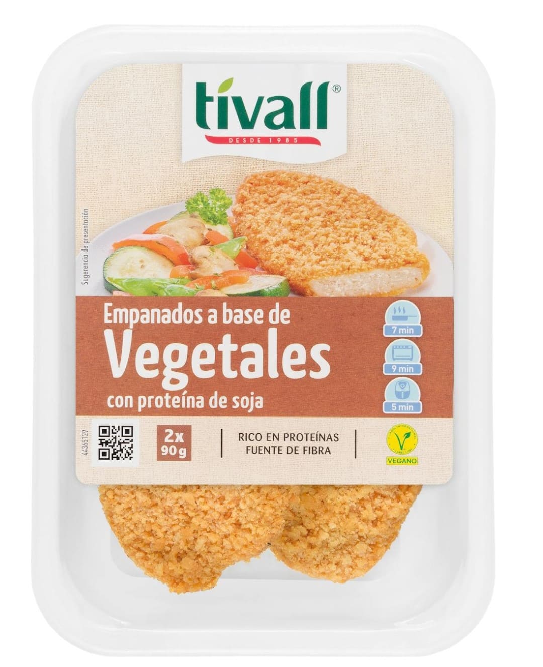 Empanados vegetales con proteína de soja Tivall