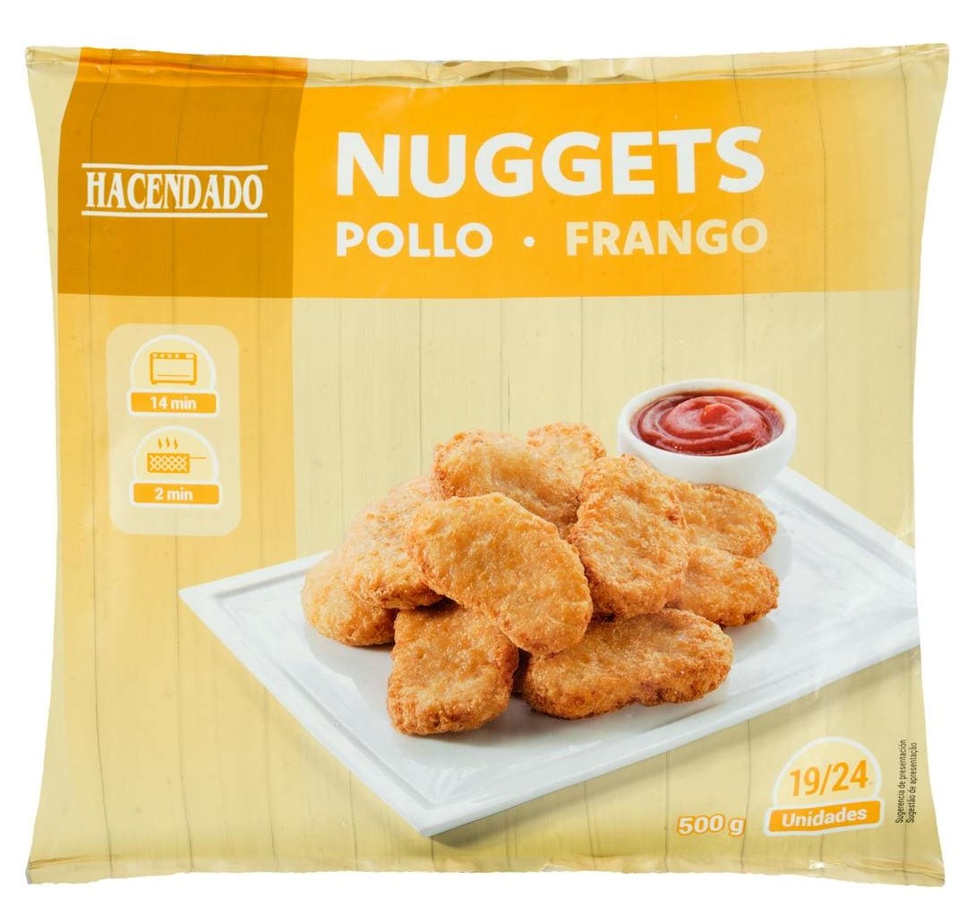 Nuggets de pollo Hacendado ultracongelados