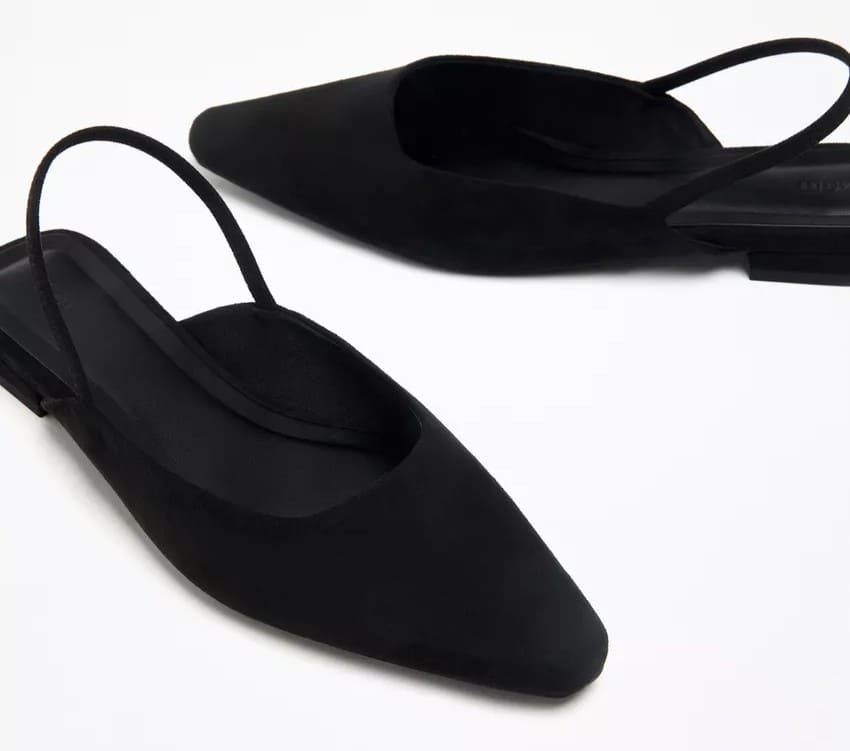 Zapato destalonado textura