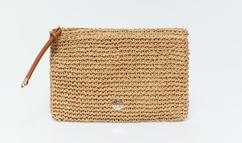 Monedero rústico con tirador