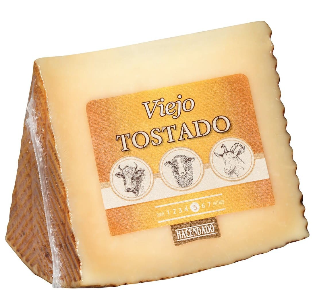 Queso añejo tostado mezcla Hacendado