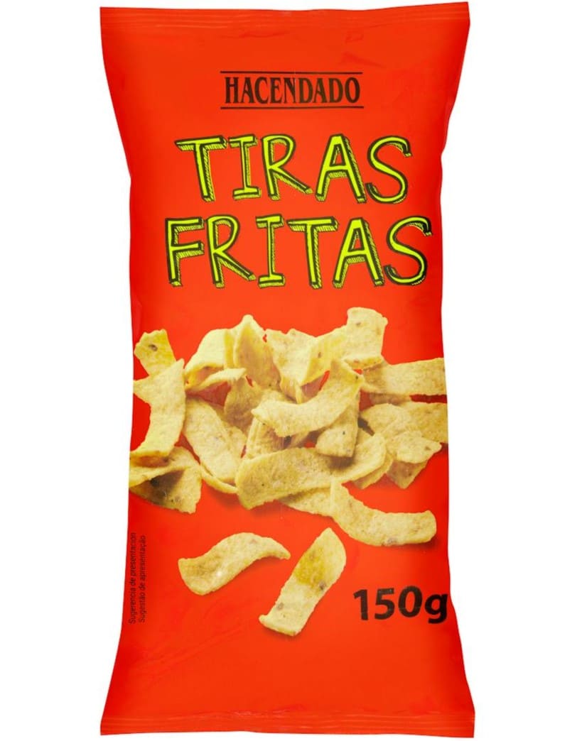 Tiras de maíz frito sabor barbacoa Hacendado