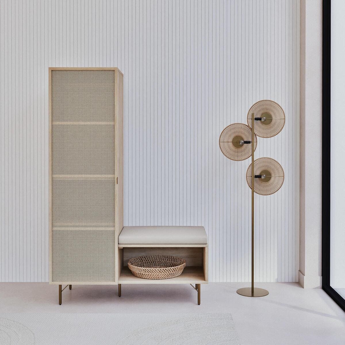 Armario de ratán trenzado Solstice