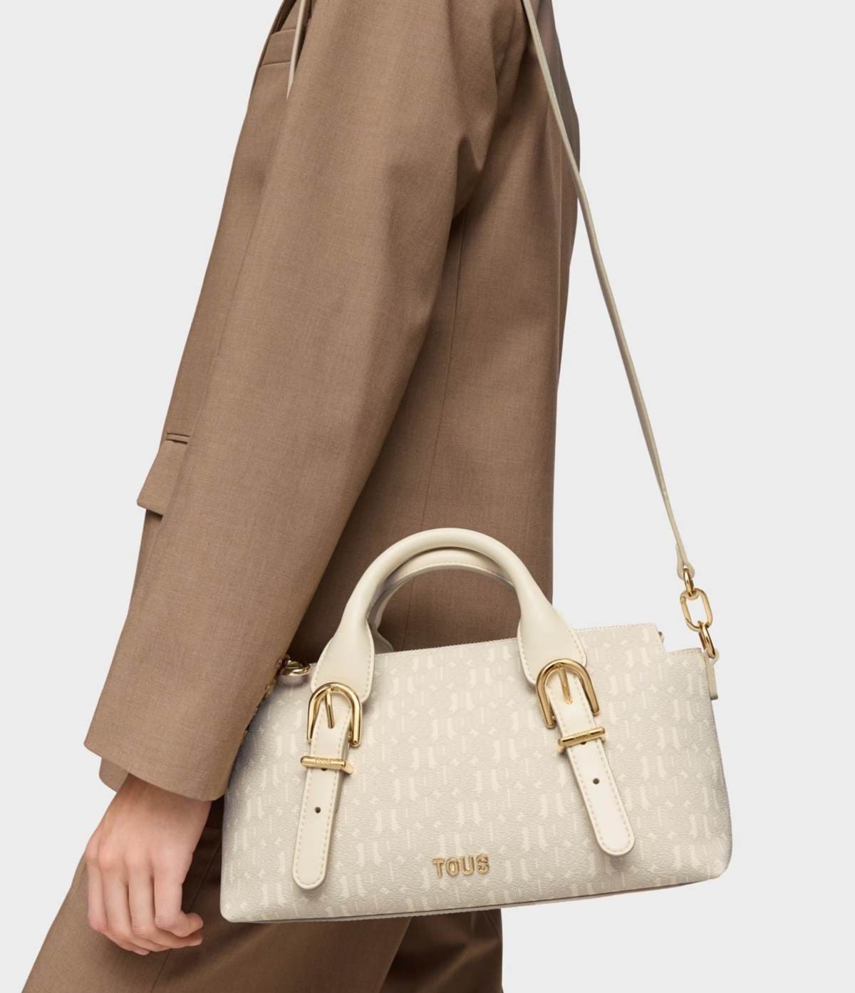 Bowling mediano beige TOUS Buckles Silhouette