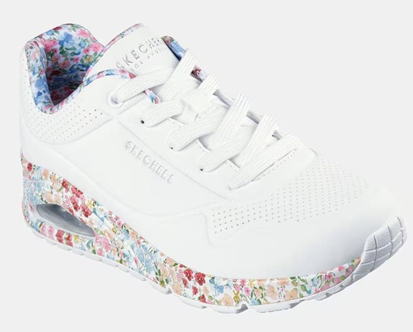 Deportivos con cámara de aire y estampado floral multicolor