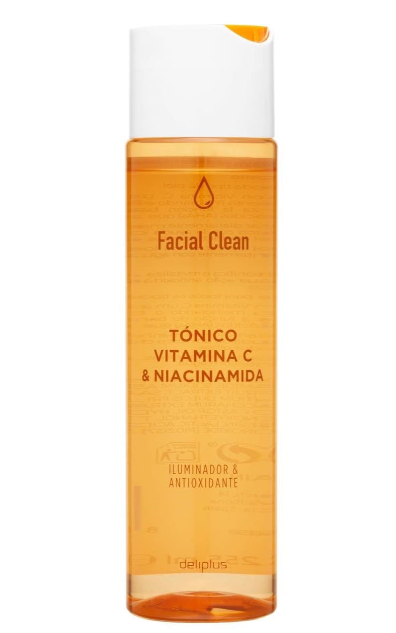 Tónico facial vitamina C y niacinamida Facial Clean Deliplus