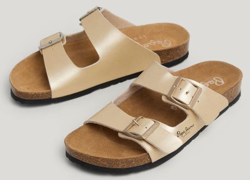 Sandalias planas con cierre de doble hebilla Pepe Jeans