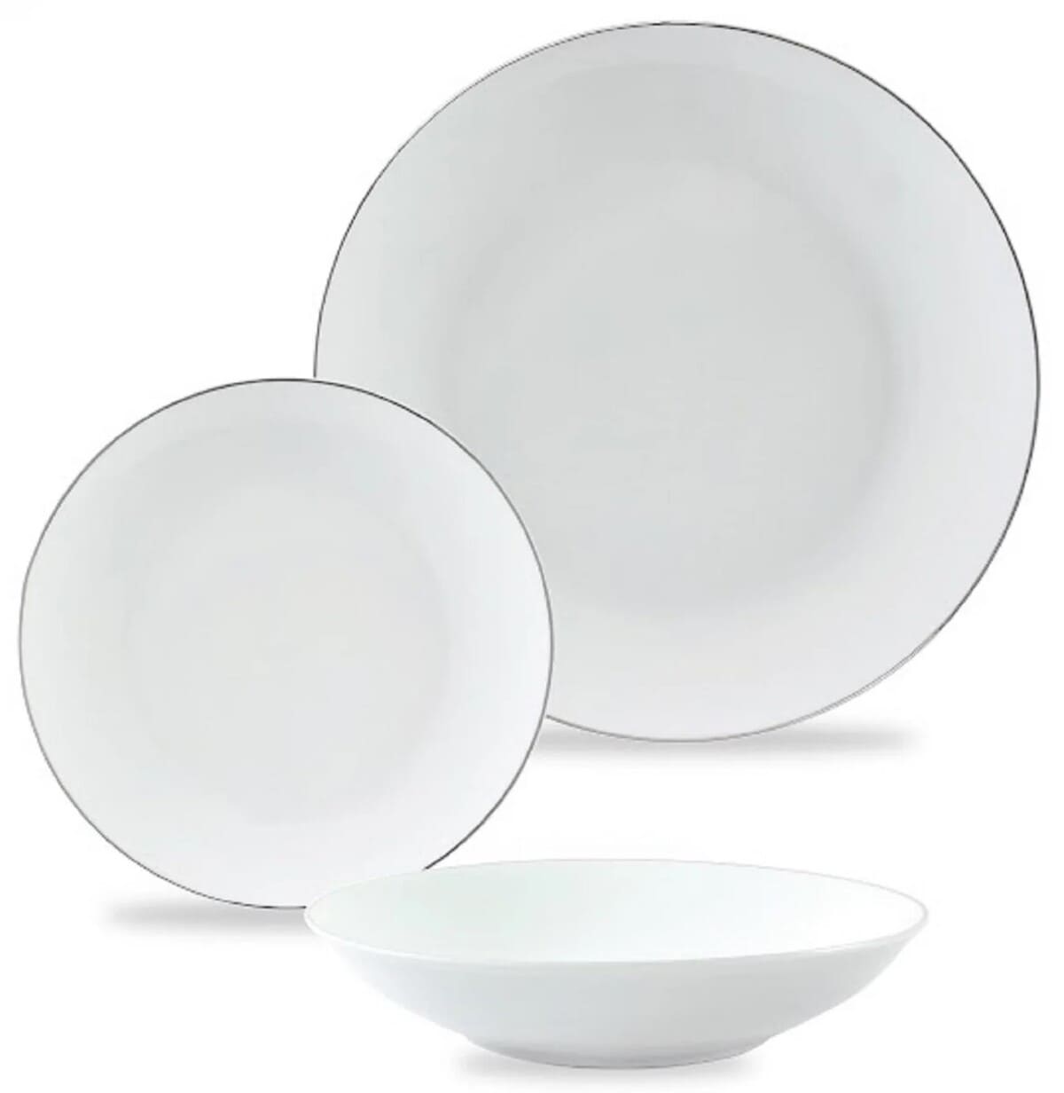 Vajilla de porcelana Filo Plata