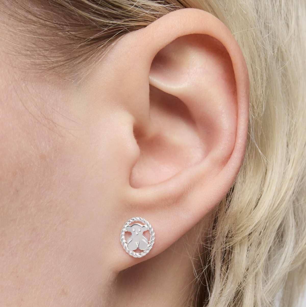 Pendientes de plata Camee de TOUS