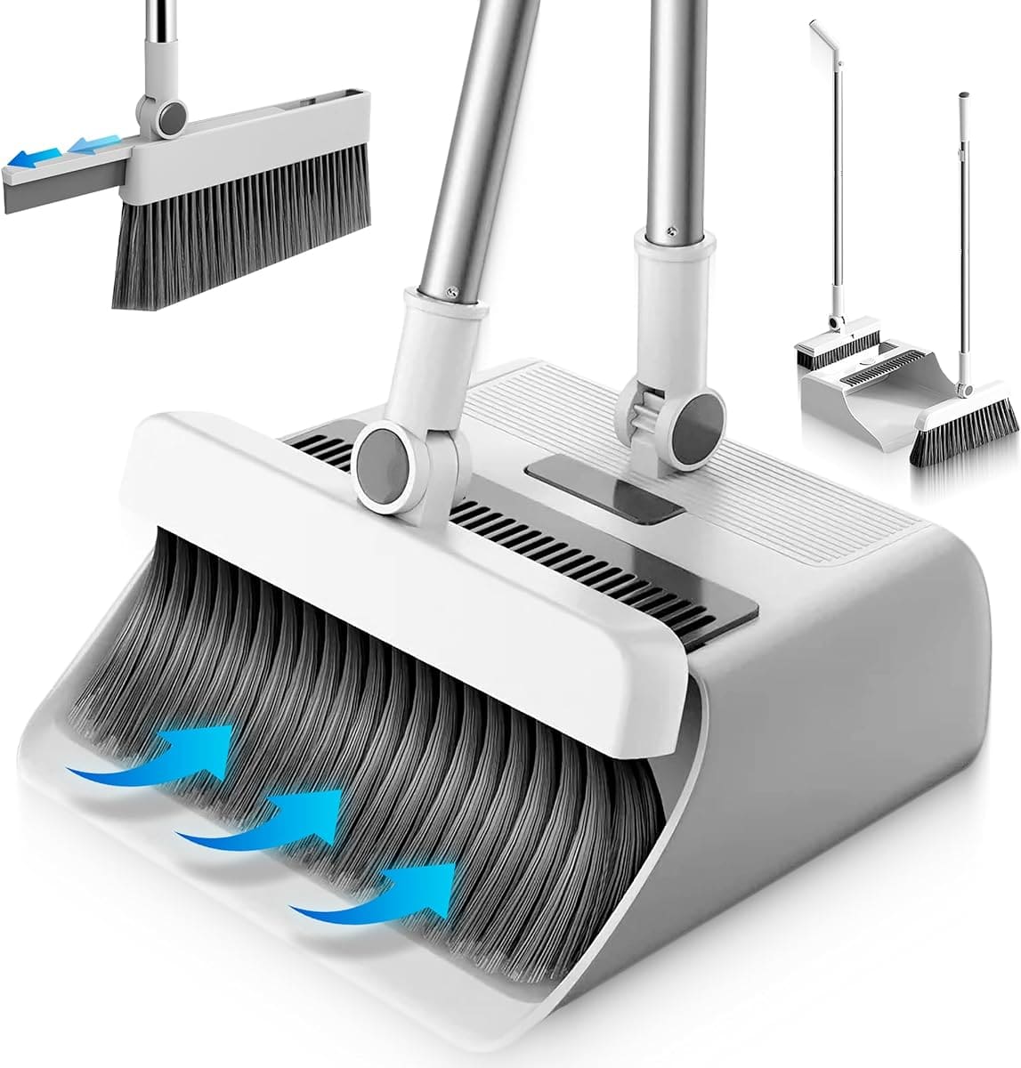 La nueva escoba recogedor plegable 3 en 1 con limpiacristales de Amazon