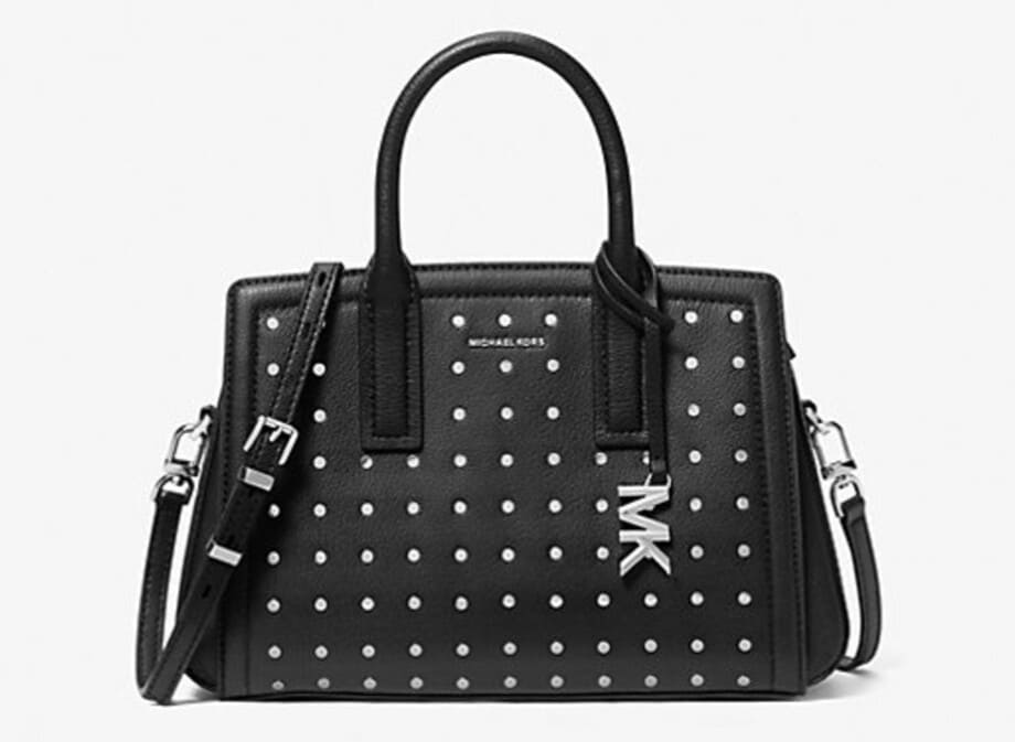 Michael Kors bolso satchel Laila pequeño con tachuelas