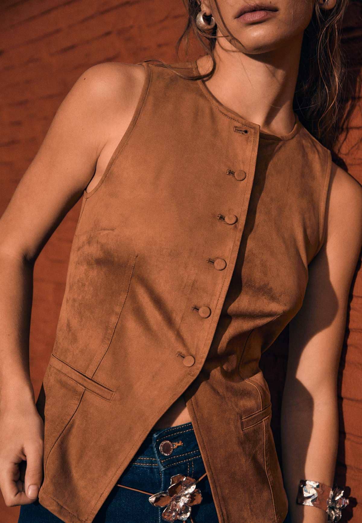 Top efecto ante de Stradivarius