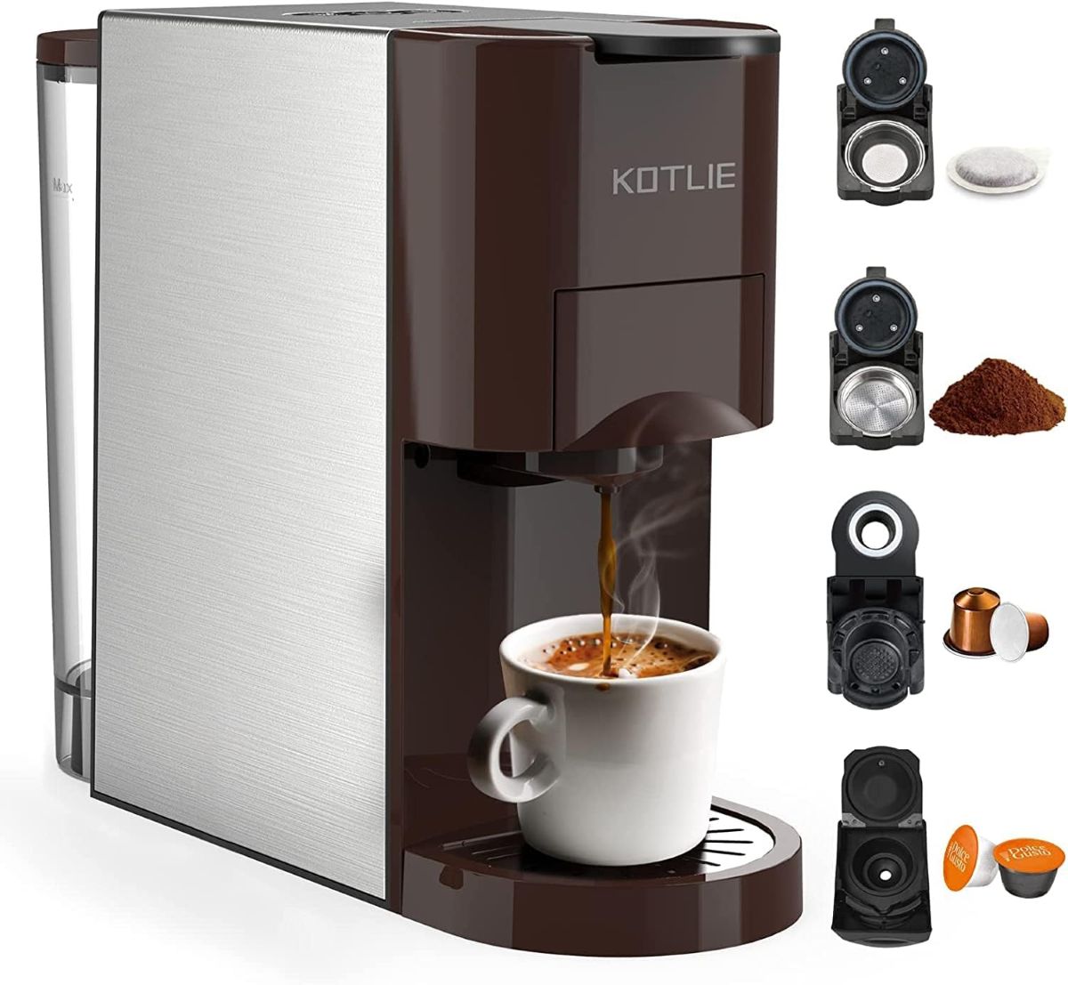 Máquina cafetera automática 4 en 1 KOTLIE de Amazon