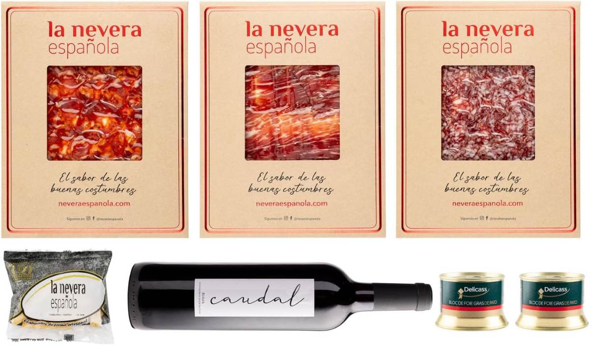 Lote Gourmet 5 con jamón ibérico de La Nevera Española
