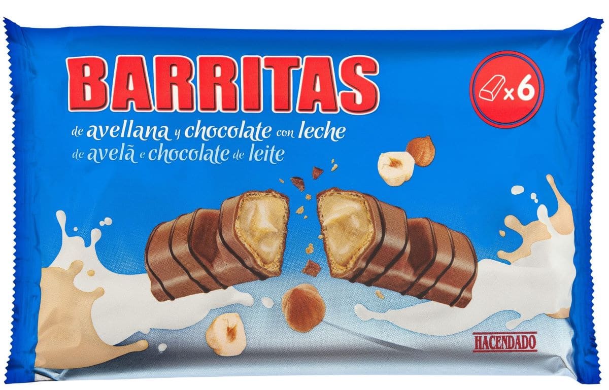 Barritas de barquillo Hacendado