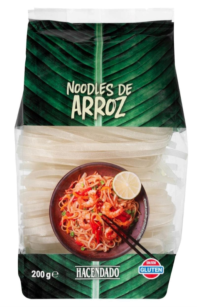 Noodles de arroz Hacendado