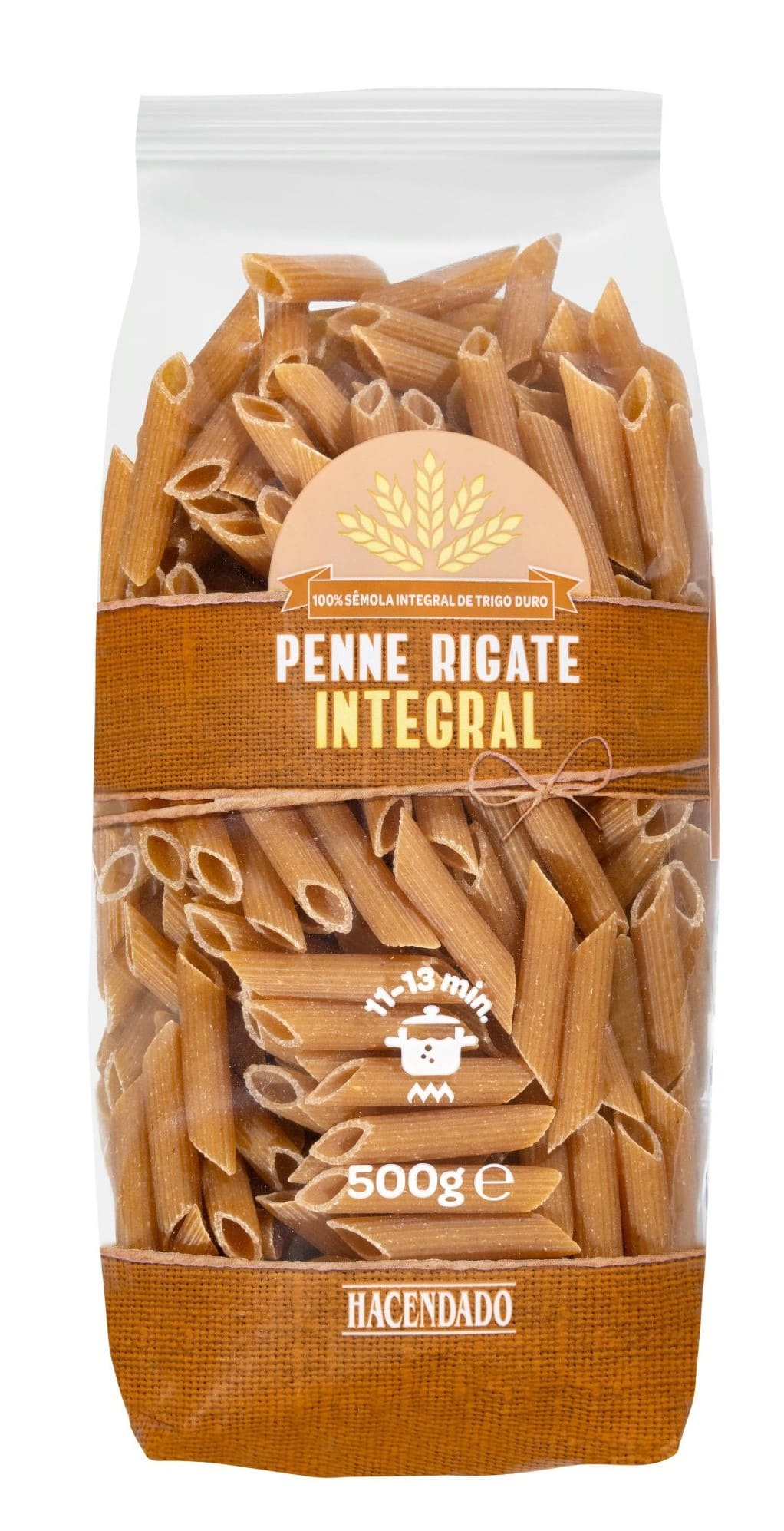 Pasta penne integral Hacendado