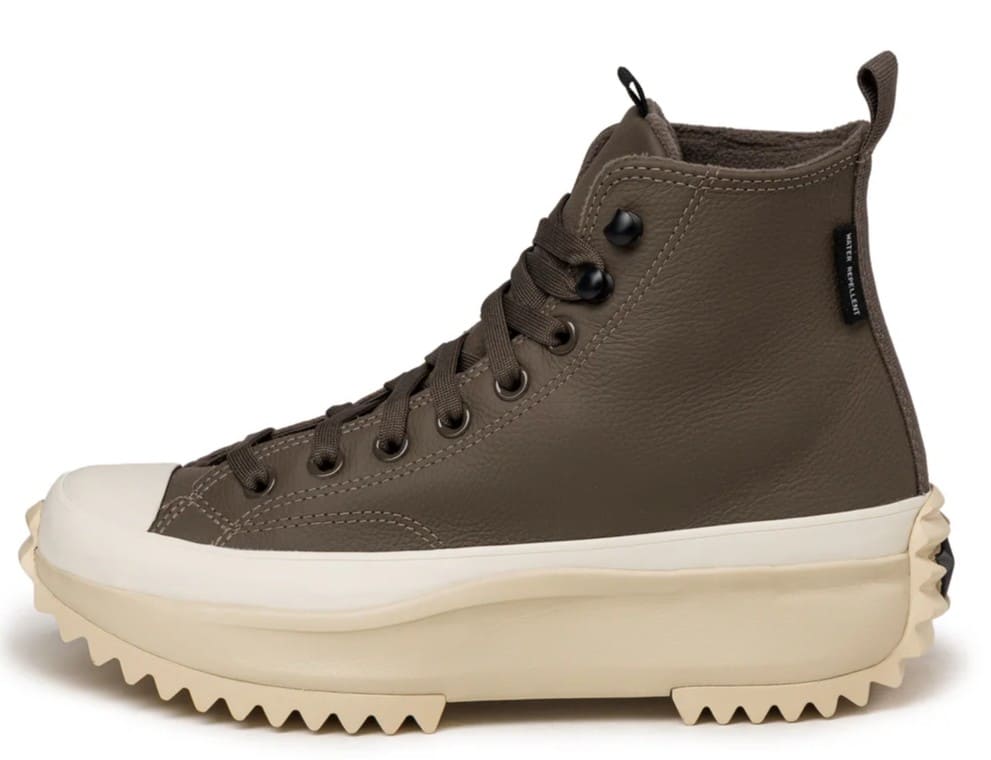 Run Star Hike Platform Weatherized Leather Converse para mujer