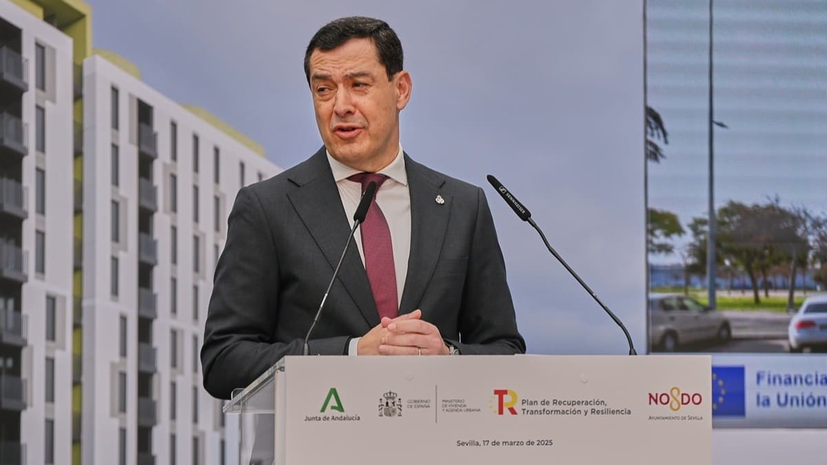 Juanma Moreno, durante su intervención en el acto | Salvador López Medina