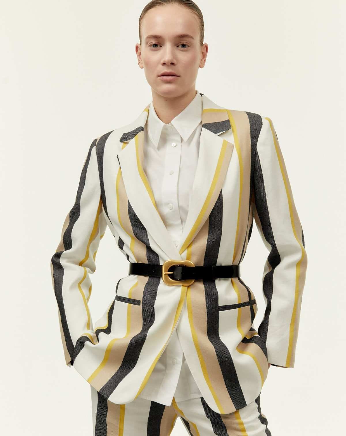 Chaqueta raya ancha de Sfera