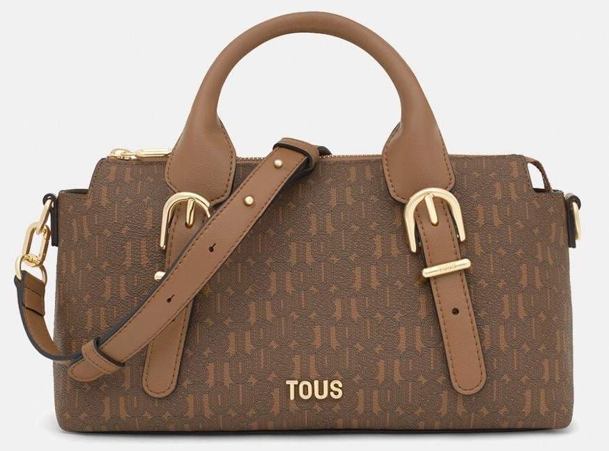 Tous Bolso bowling mediano con cierre de cremallera y asa corta