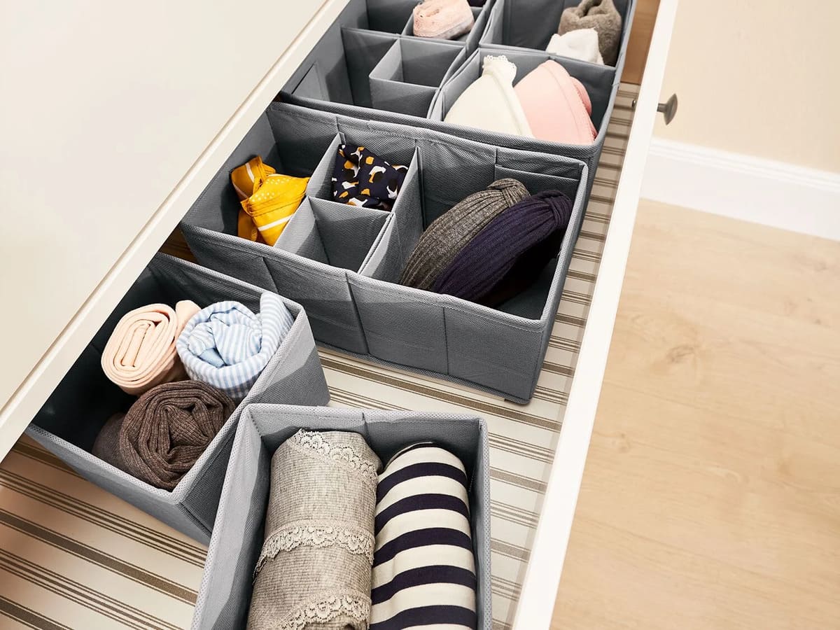 Organizadores plegables para cajón