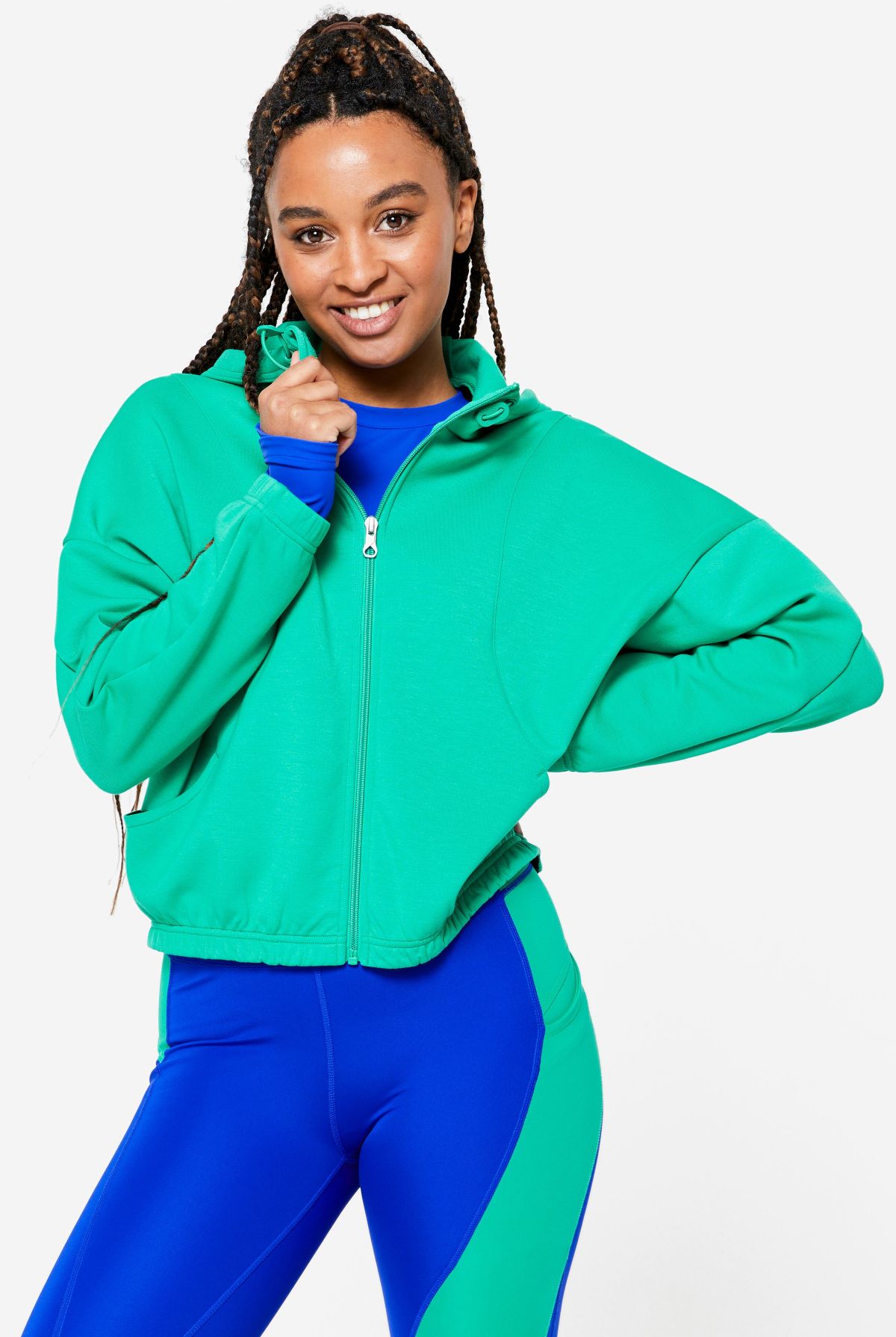 Chaqueta con capucha fitness  Domyos de Decathlon