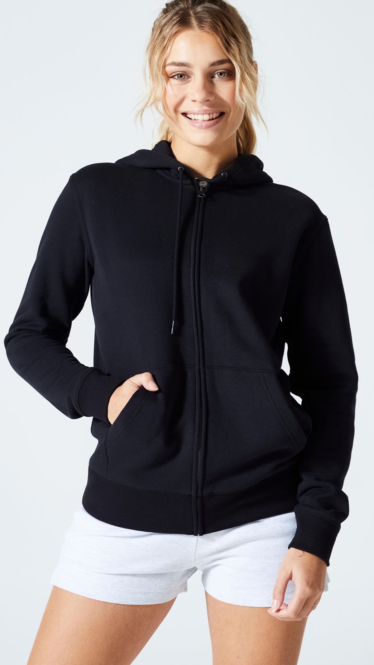 Chaqueta con cremallera fitness Domyos de Decathlon