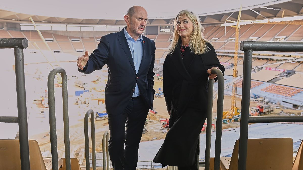 Visita a las obras del Estadio de La Cartuja de Sevilla | Salvador López Medina