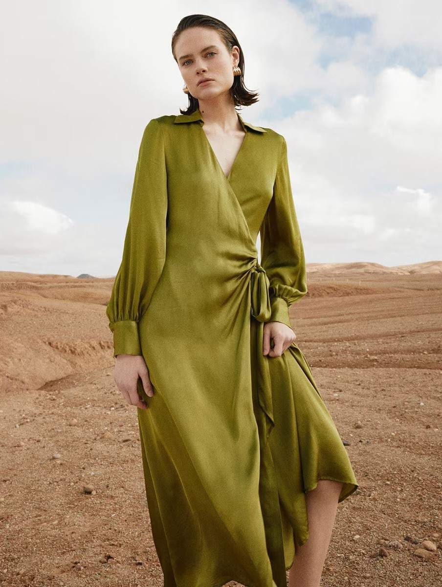 Sfera Vestido camisero pareo