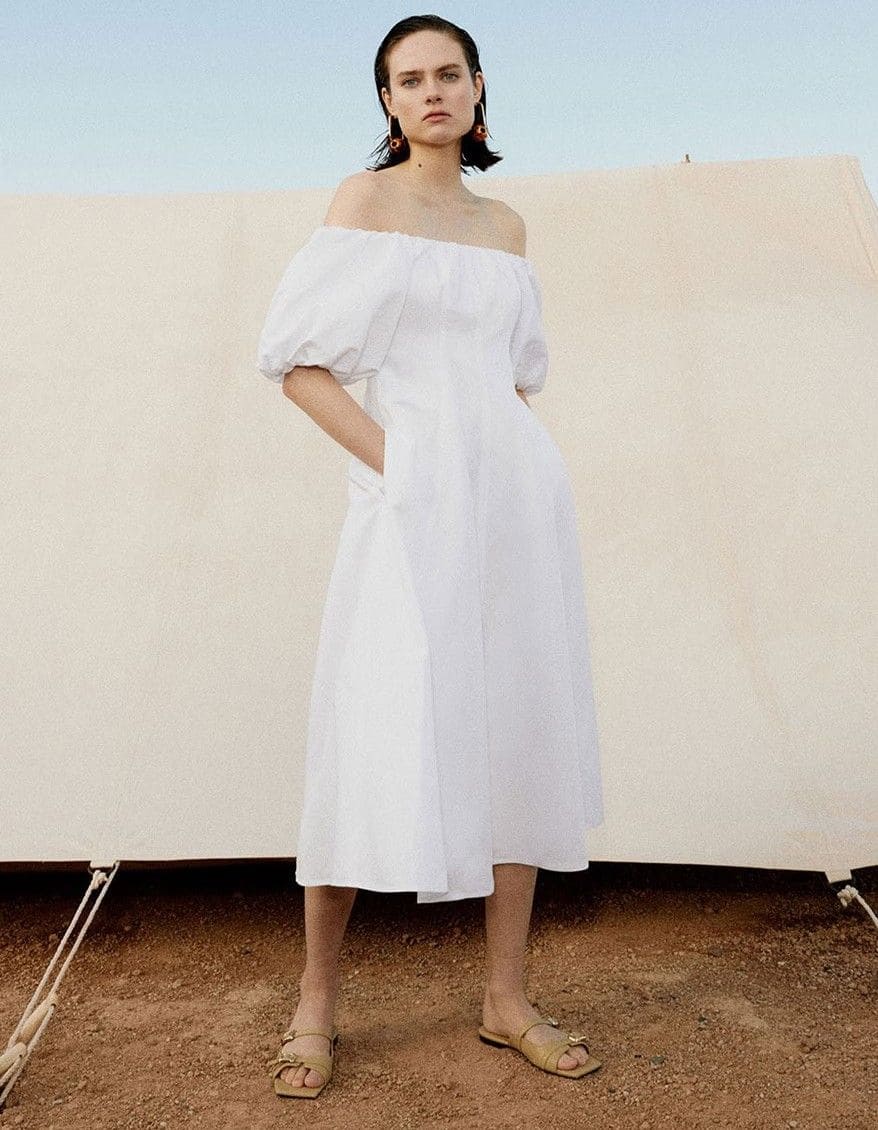 Sfera Vestido hombro descubierto