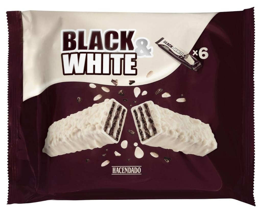 Barritas de barquillo Black & White Hacendado (1)