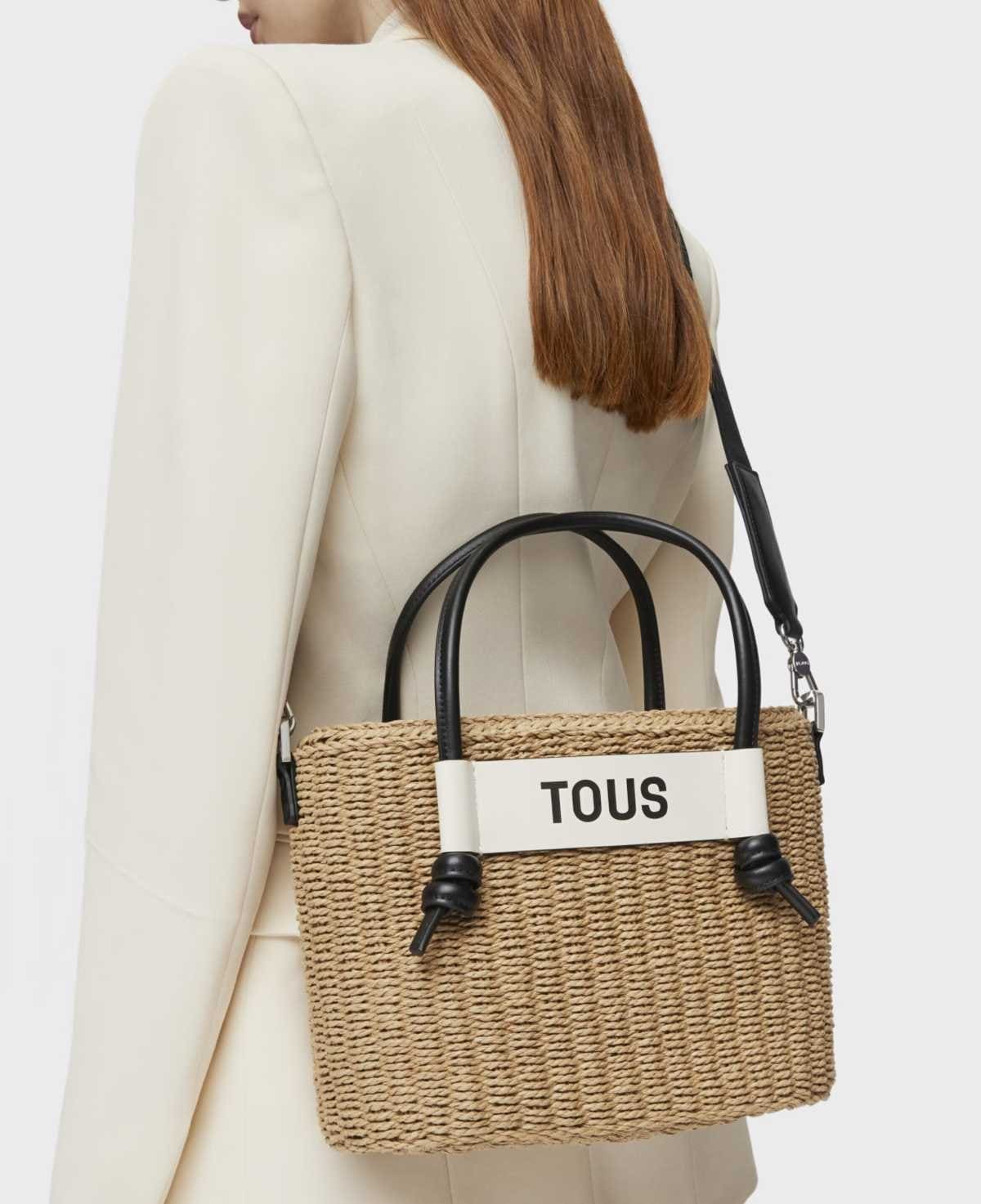 Capazo mediano negro Scoubidou de TOUS