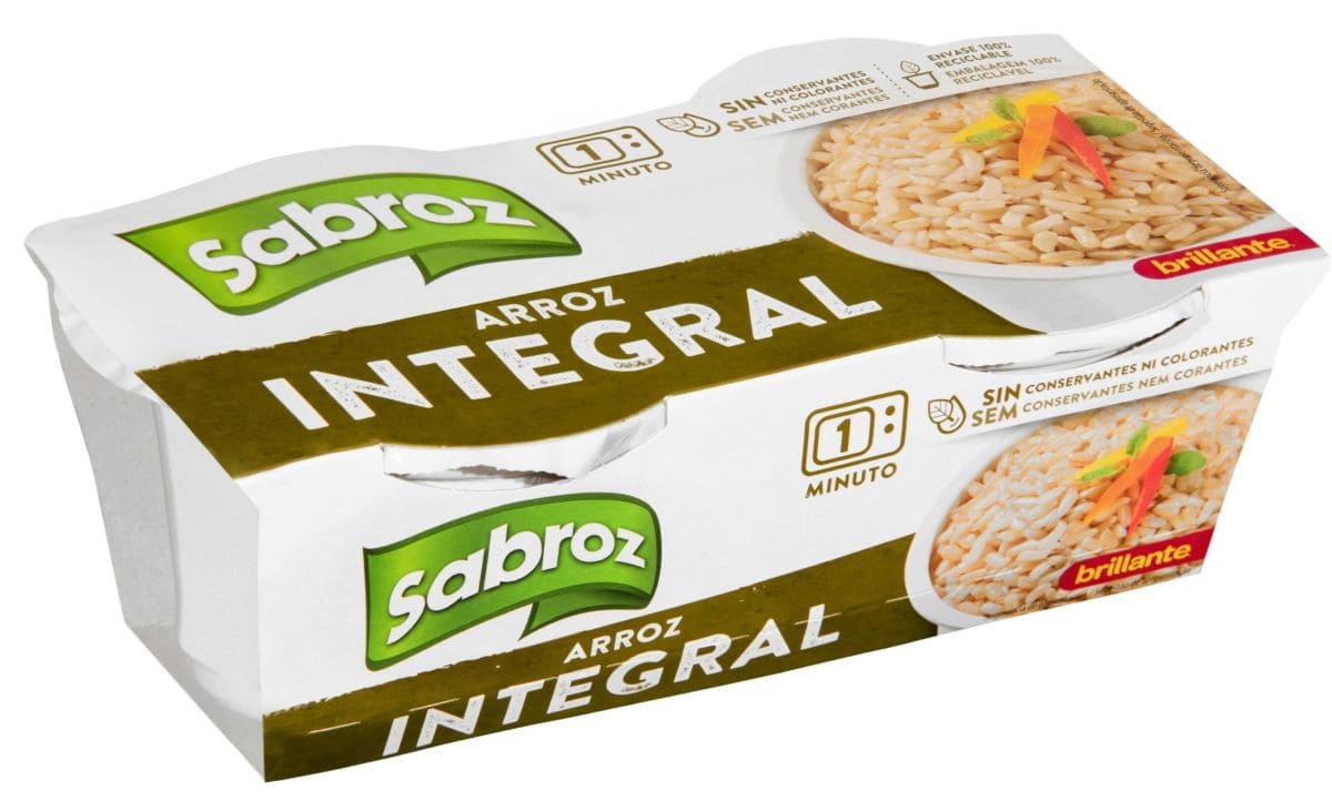 Arroz cocido integral Sabroz Brillante