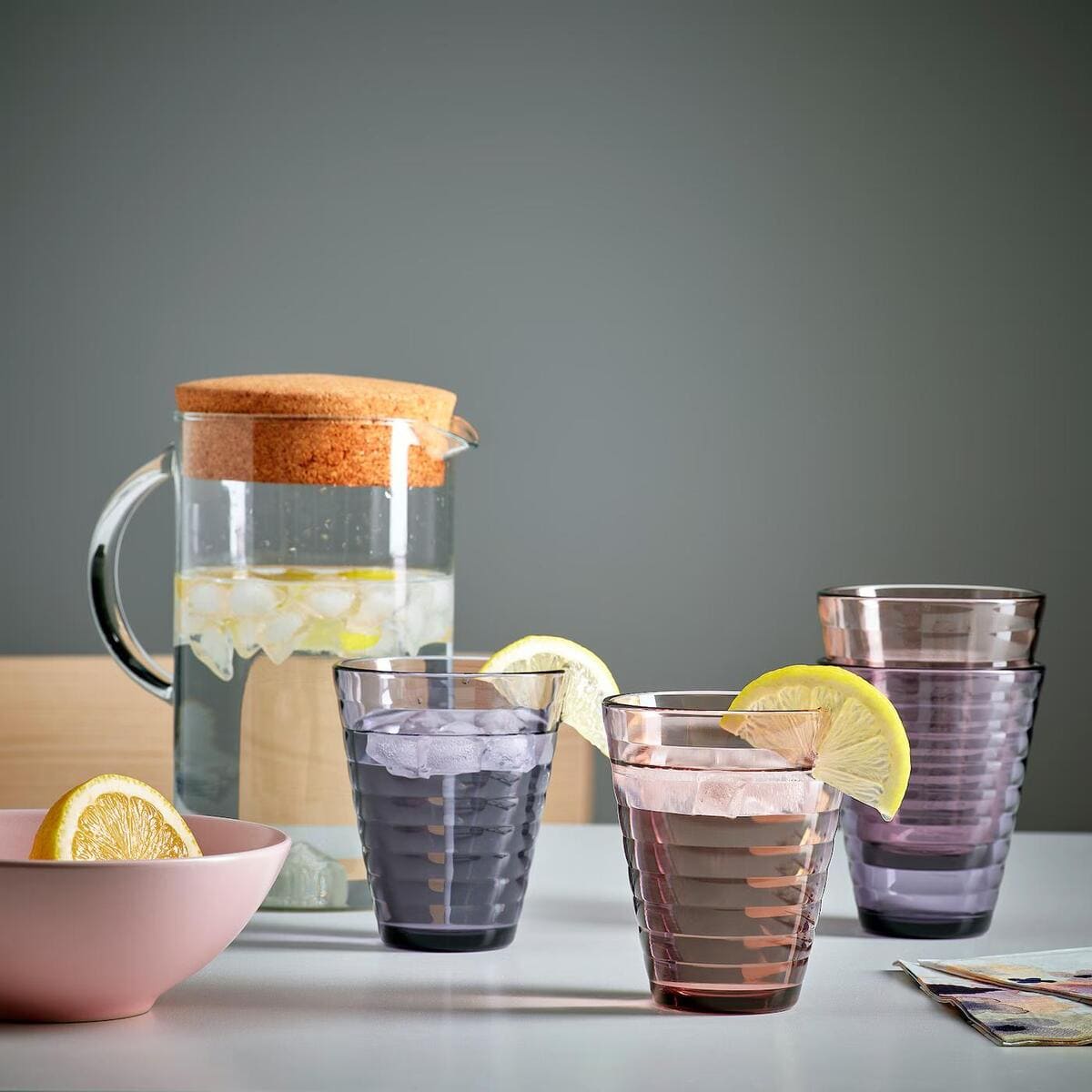 Set de vasos de colores variados GLASMAL