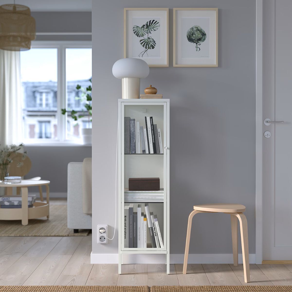 Mueble vitrina de la serie BAGGEBO de Ikea