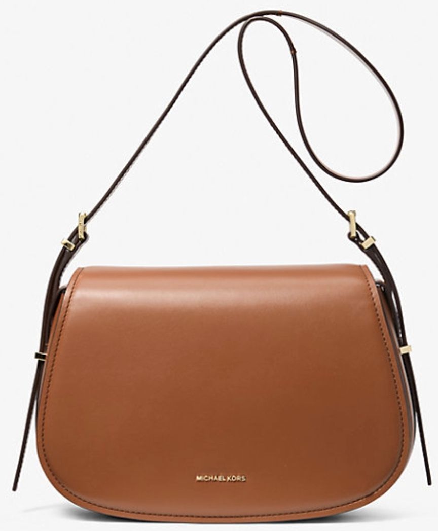 El nuevo bolso bandolera Lydia mediana de piel en color marrón anaranjado de Michael Kors